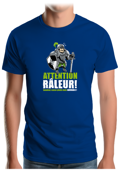 T-Shirt Homme Râleur Chevalier gentil château