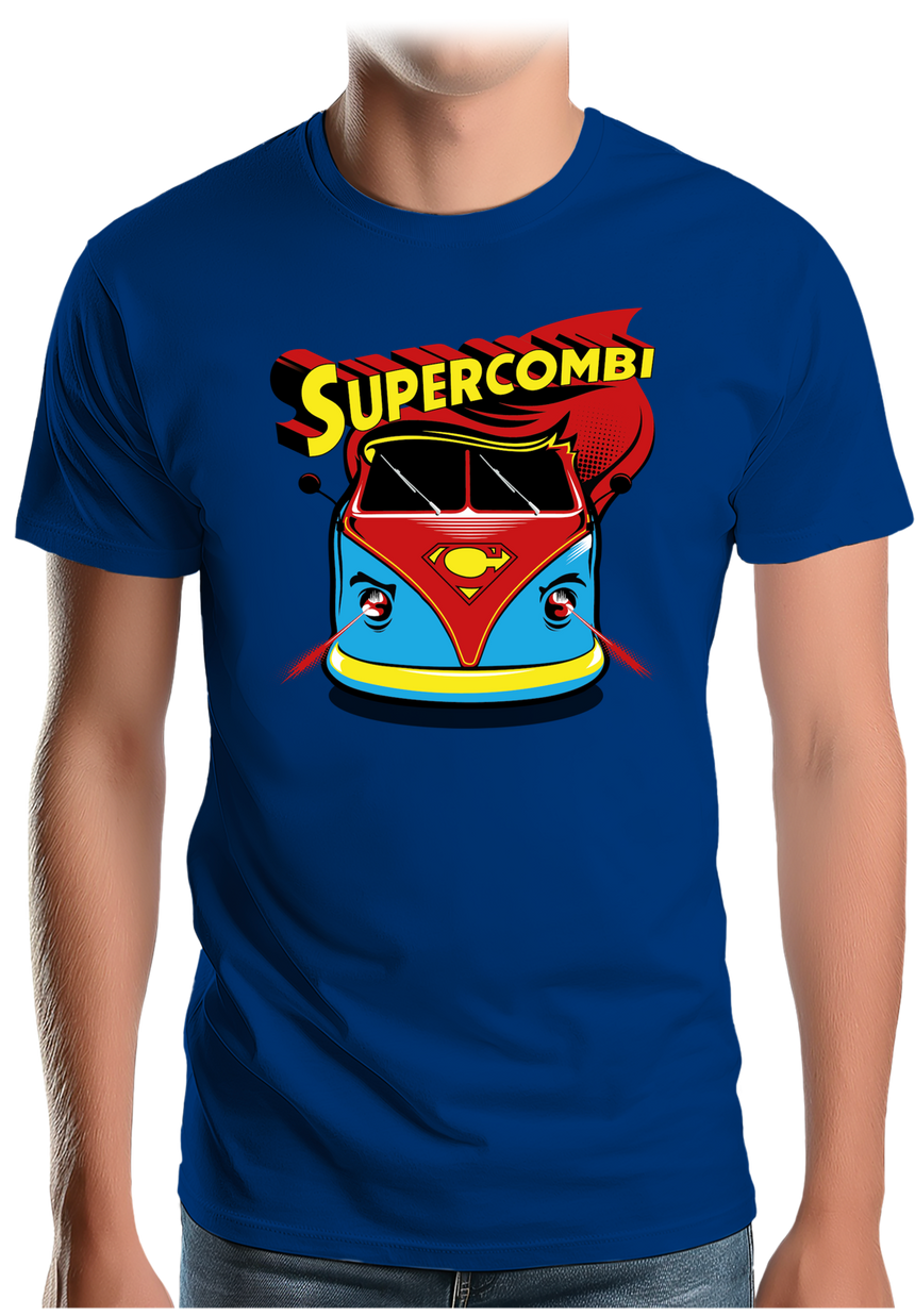 T-Shirt Homme Super combi la voiture des super héros