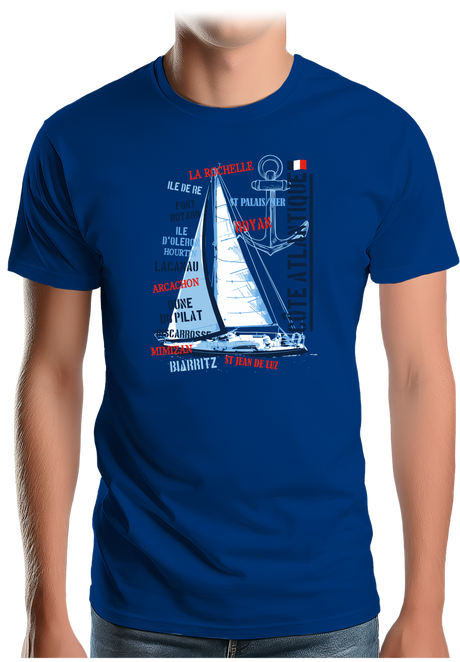 T-Shirt Homme Voilier Atlantique