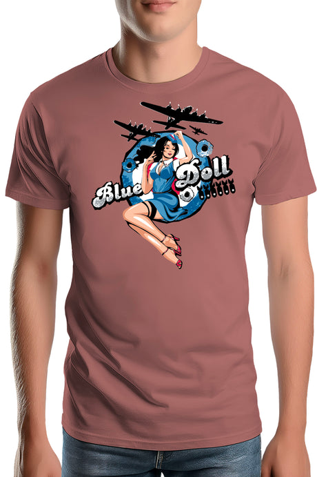 Tee-Shirt Homme Pin Up Avec Avion