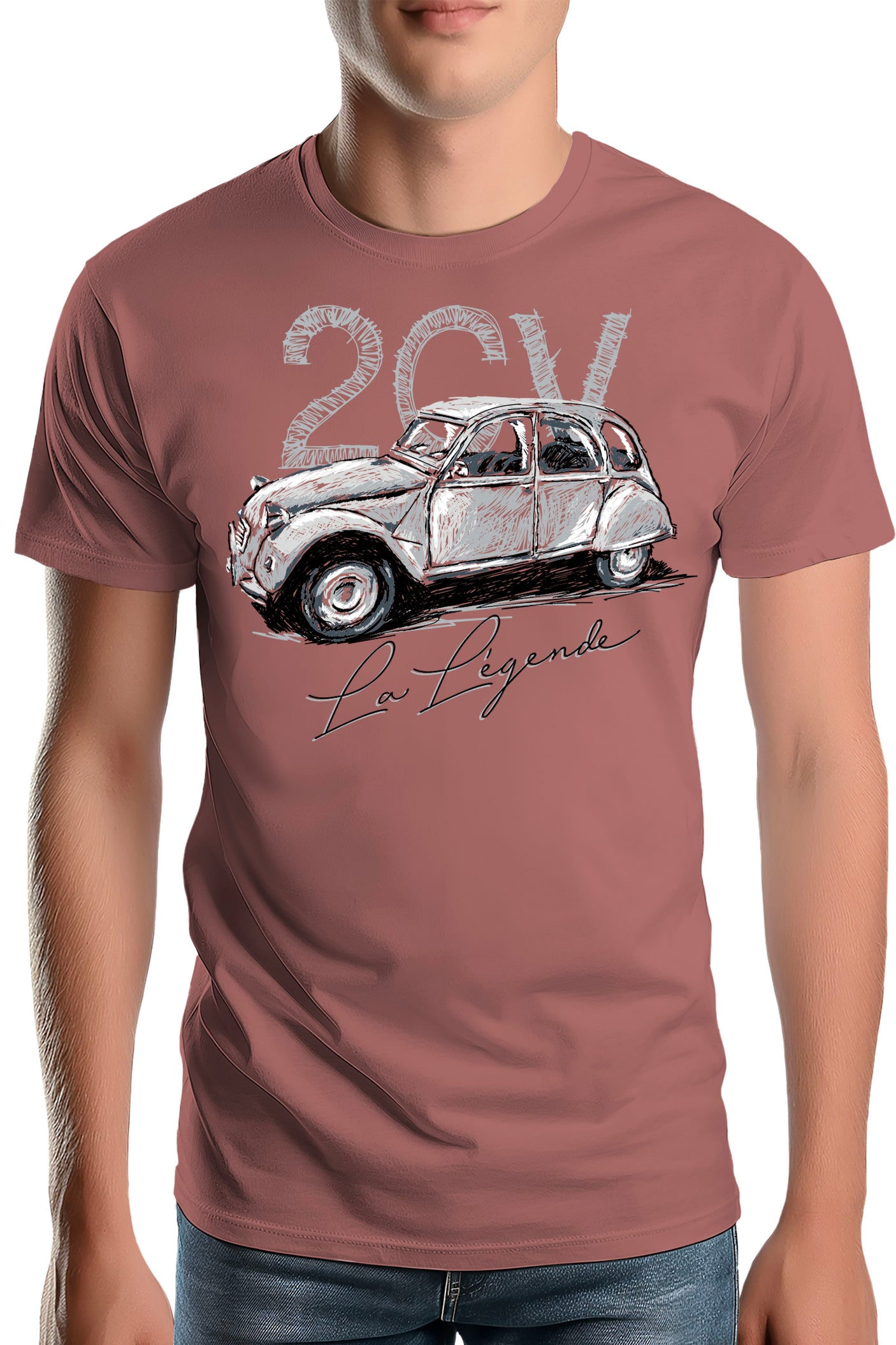 Tee-Shirt Homme La deuch en crayonné
