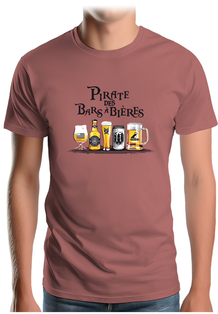 T-Shirt Homme Pirates des bars à bières