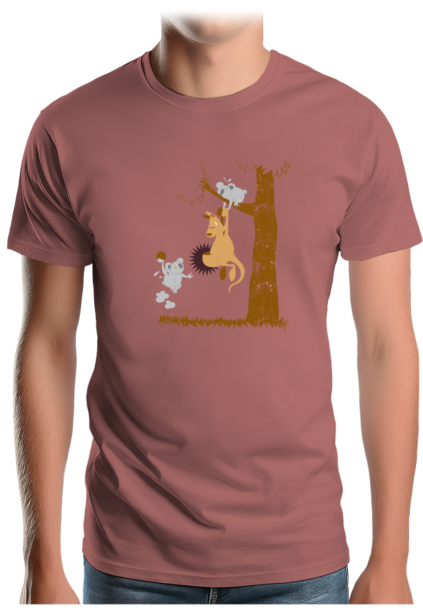 T-Shirt Homme Basket kangourou et koala