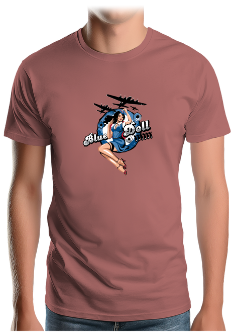 T-Shirt Homme Pin Up Avec Avion
