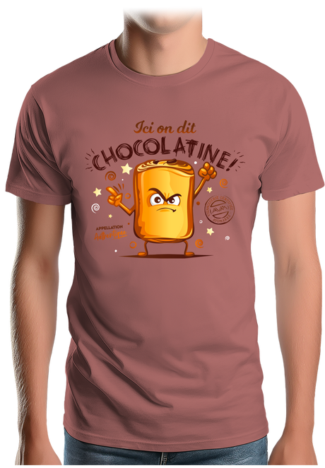 T-Shirt Homme Ici on dit chocolatine !