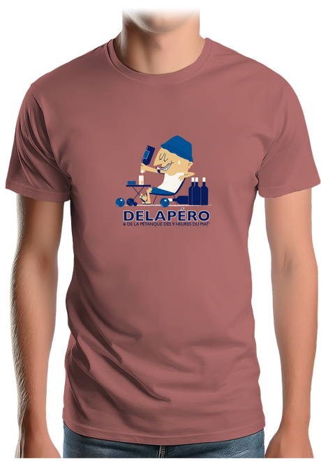 T-Shirt Homme Delapéro et la pétanque dès 9h