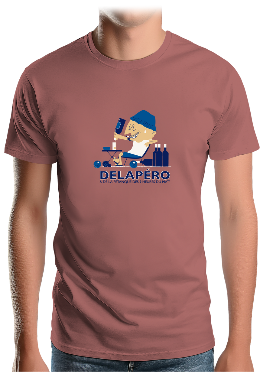 T-Shirt Homme Delapéro et la pétanque dès 9h