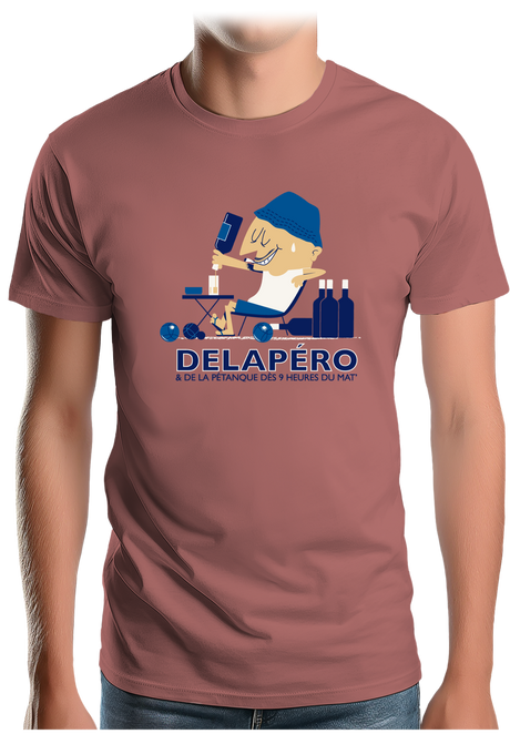T-Shirt Homme Apéro et pétanque dès 9h du matin