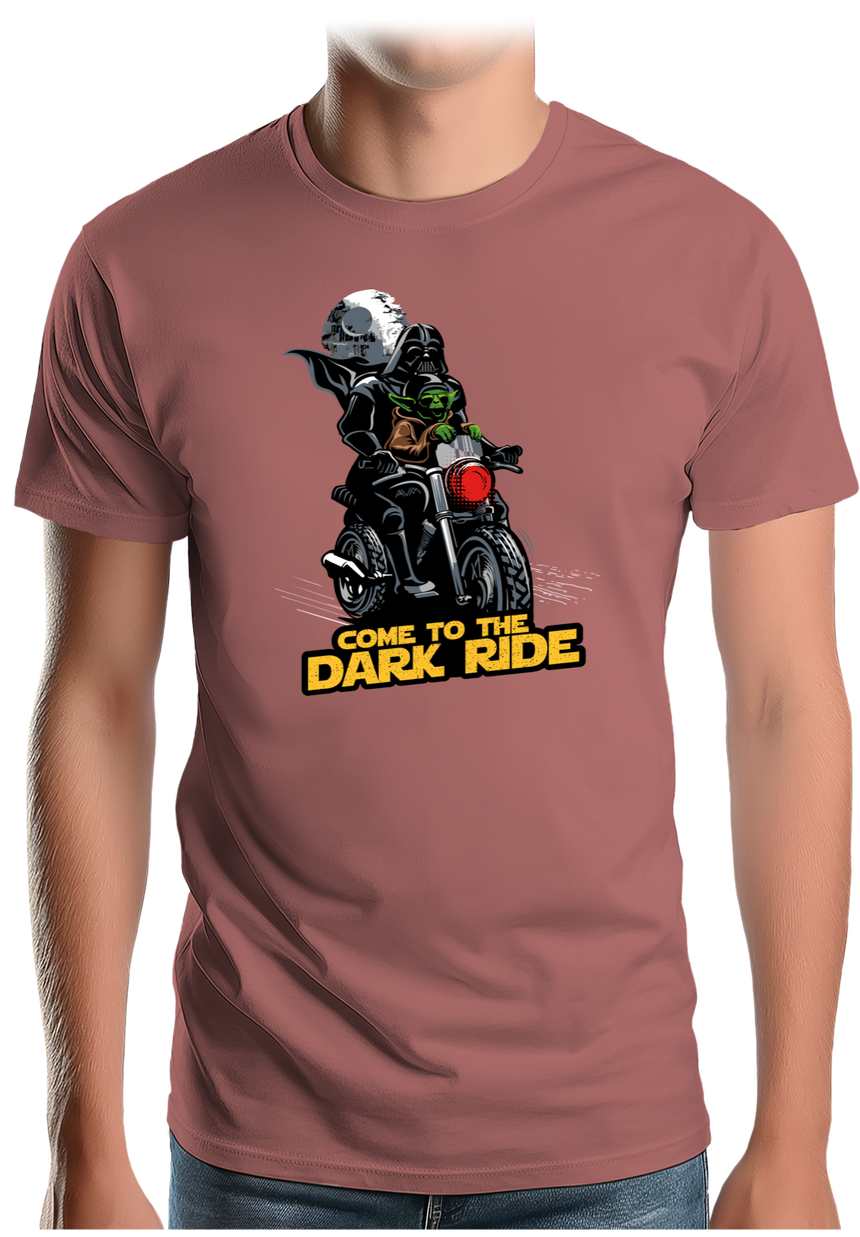 T-Shirt Homme Come to the dark ride en moto