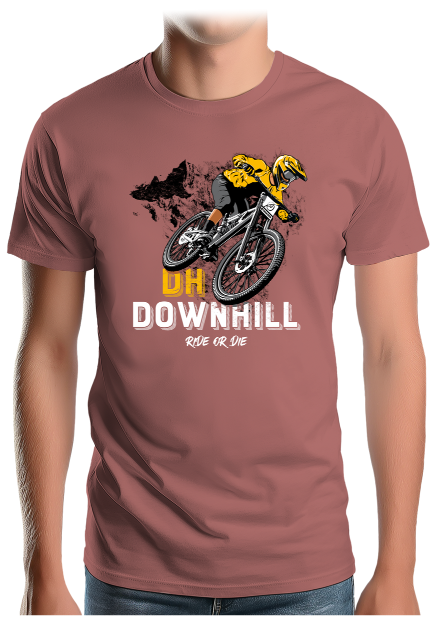 T-Shirt Homme Vélo DH Downhill, Ride or die