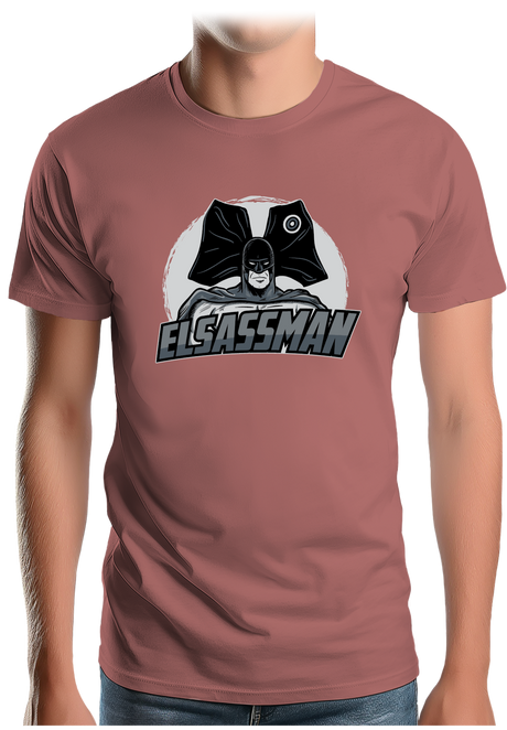 T-Shirt Homme Elsassman, le super héros Alsacien