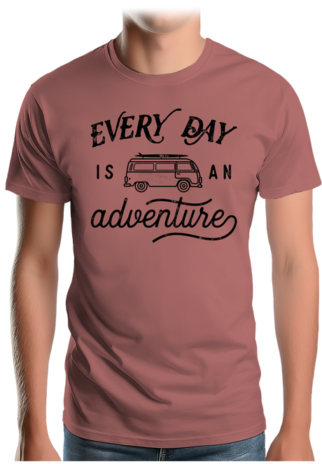 T-Shirt Homme Every day in a van is an adventure