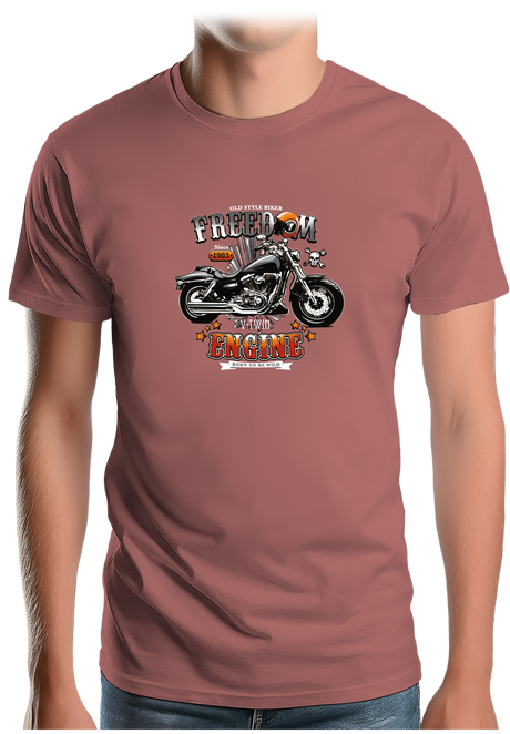 T-Shirt Homme La moto Freedom