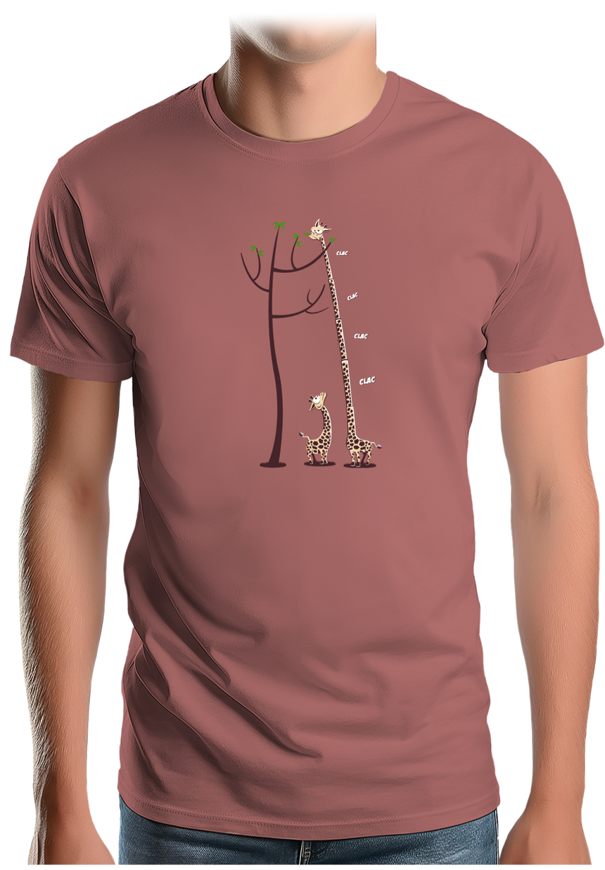 T-Shirt Homme Girafe dépliable