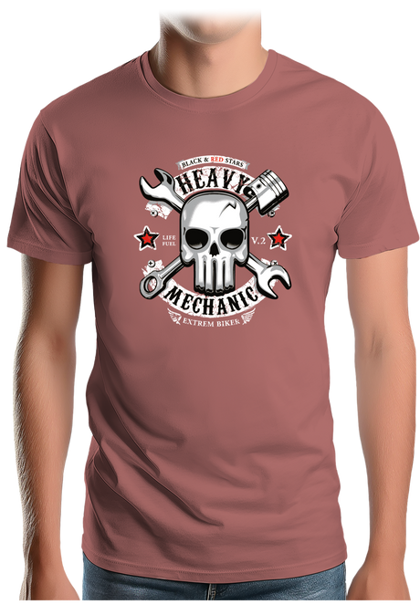 T-Shirt Homme Heavy Mechanic Moto