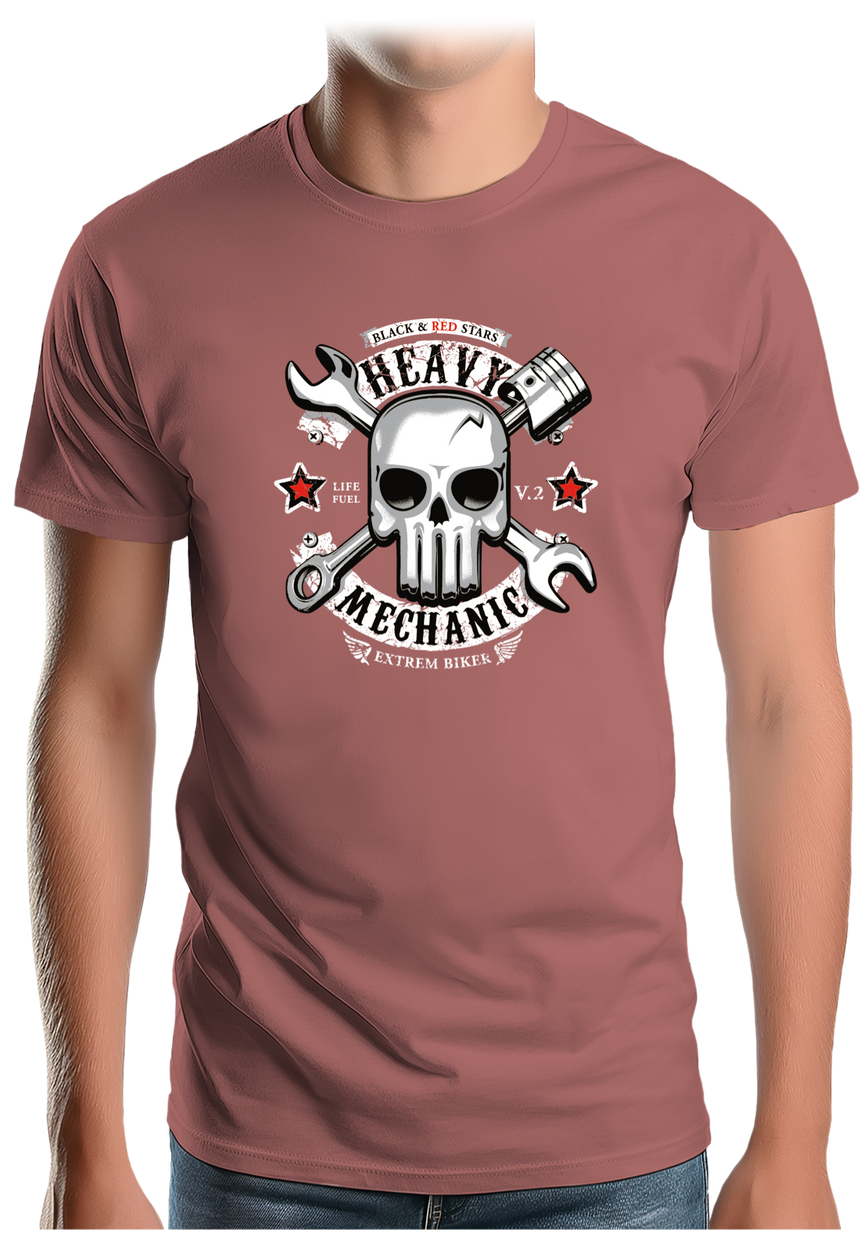 T-Shirt Homme Heavy Mechanic Moto