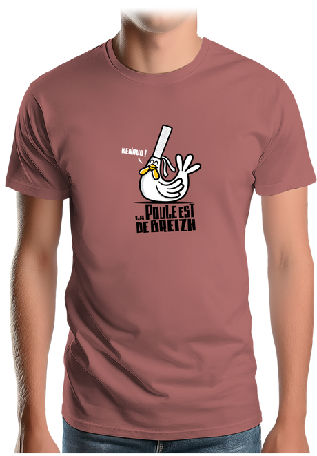 T-Shirt Homme La Poule Est De Breizh