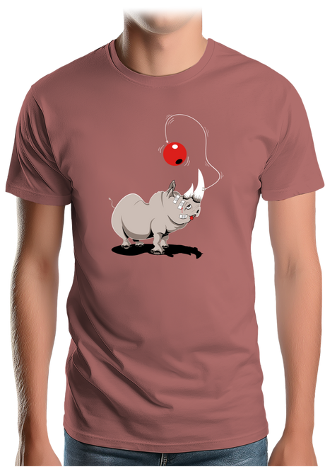T-Shirt Homme Rhino bilboquet boule rouge