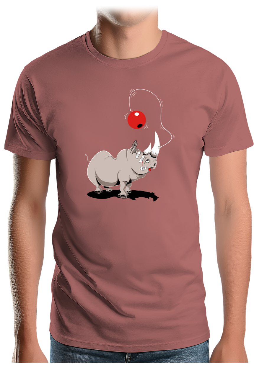 T-Shirt Homme Rhino bilboquet boule rouge