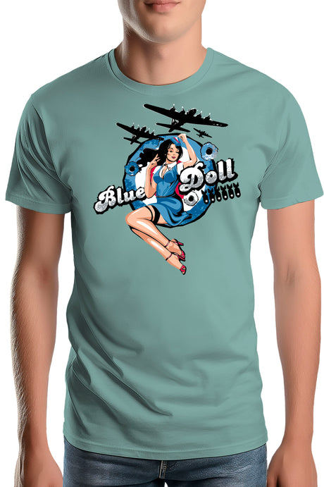 Tee-Shirt Homme Pin Up Avec Avion