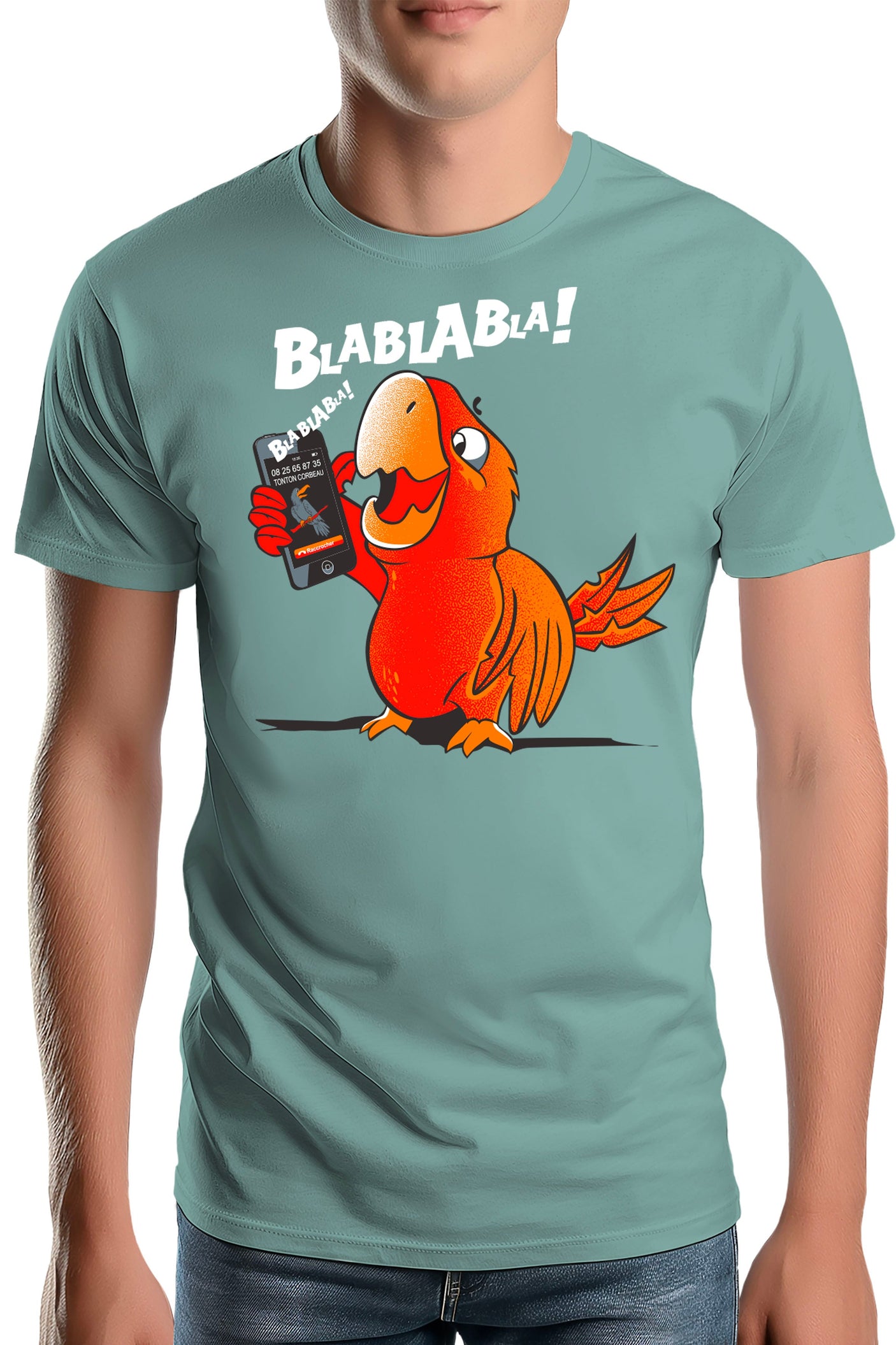 T-Shirt Homme Blablabla le Perroquet