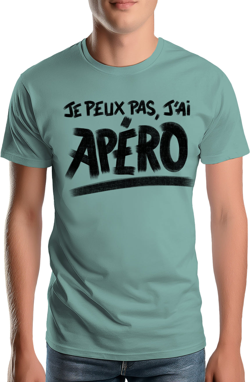 T-Shirt Homme Je peux pas, j'ai apéro