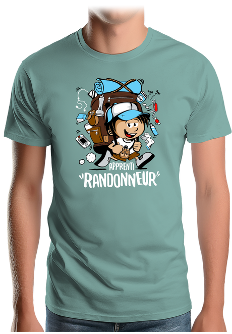 T-Shirt Homme Apprenti randonneur en trail
