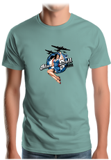 T-Shirt Homme Pin Up Avec Avion