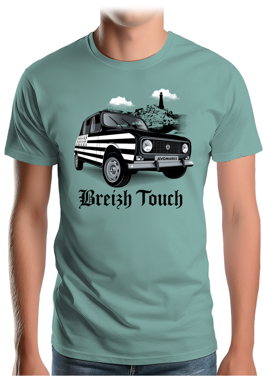 T-Shirt Homme Voiture 4L bretonne
