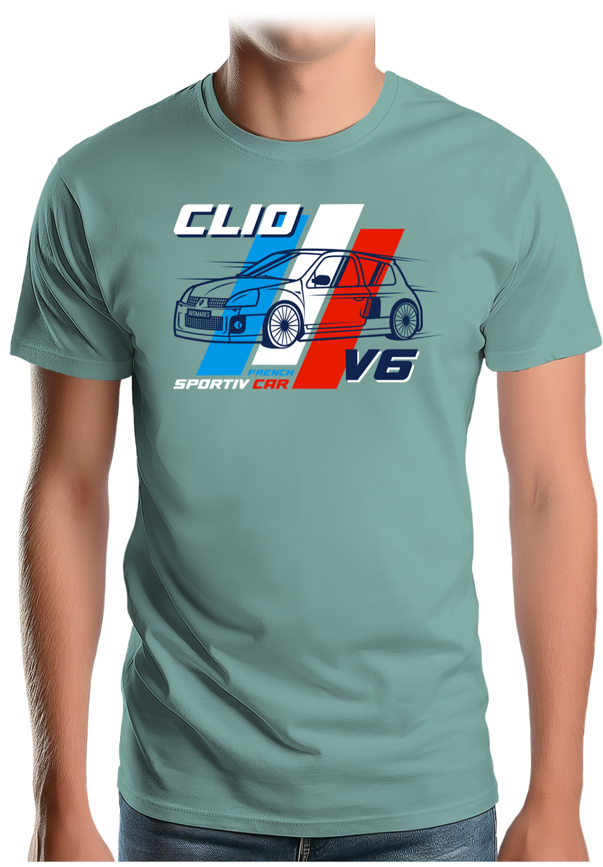 T-Shirt Homme Voiture Française Clio V6