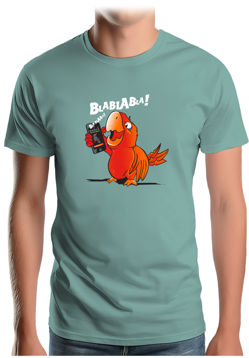 T-Shirt Homme Blablabla dit coco le Perroquet