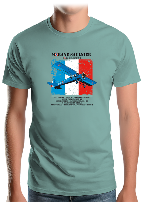 T-Shirt Homme Avion Morane Saulnier