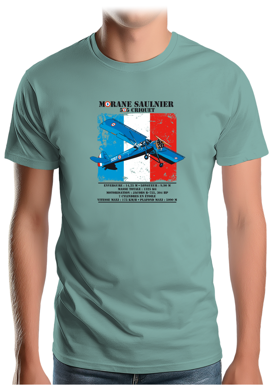 T-Shirt Homme Avion Morane Saulnier