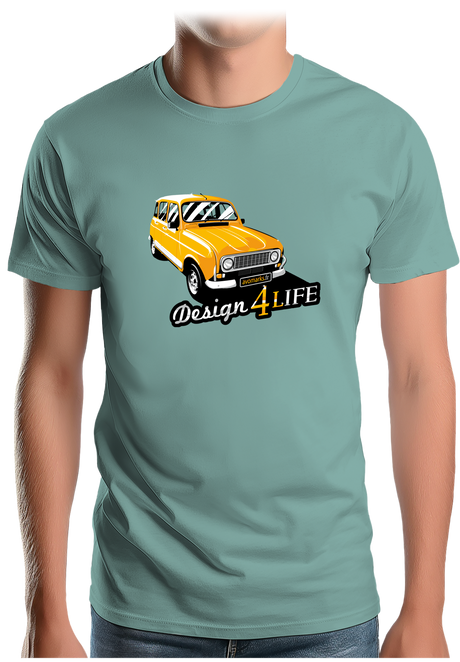 T-Shirt Homme Voiture Design 4L