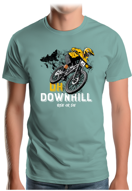T-Shirt Homme Vélo DH Downhill, Ride or die