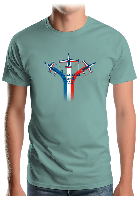 T-Shirt Homme Avion Fouga de France en formation