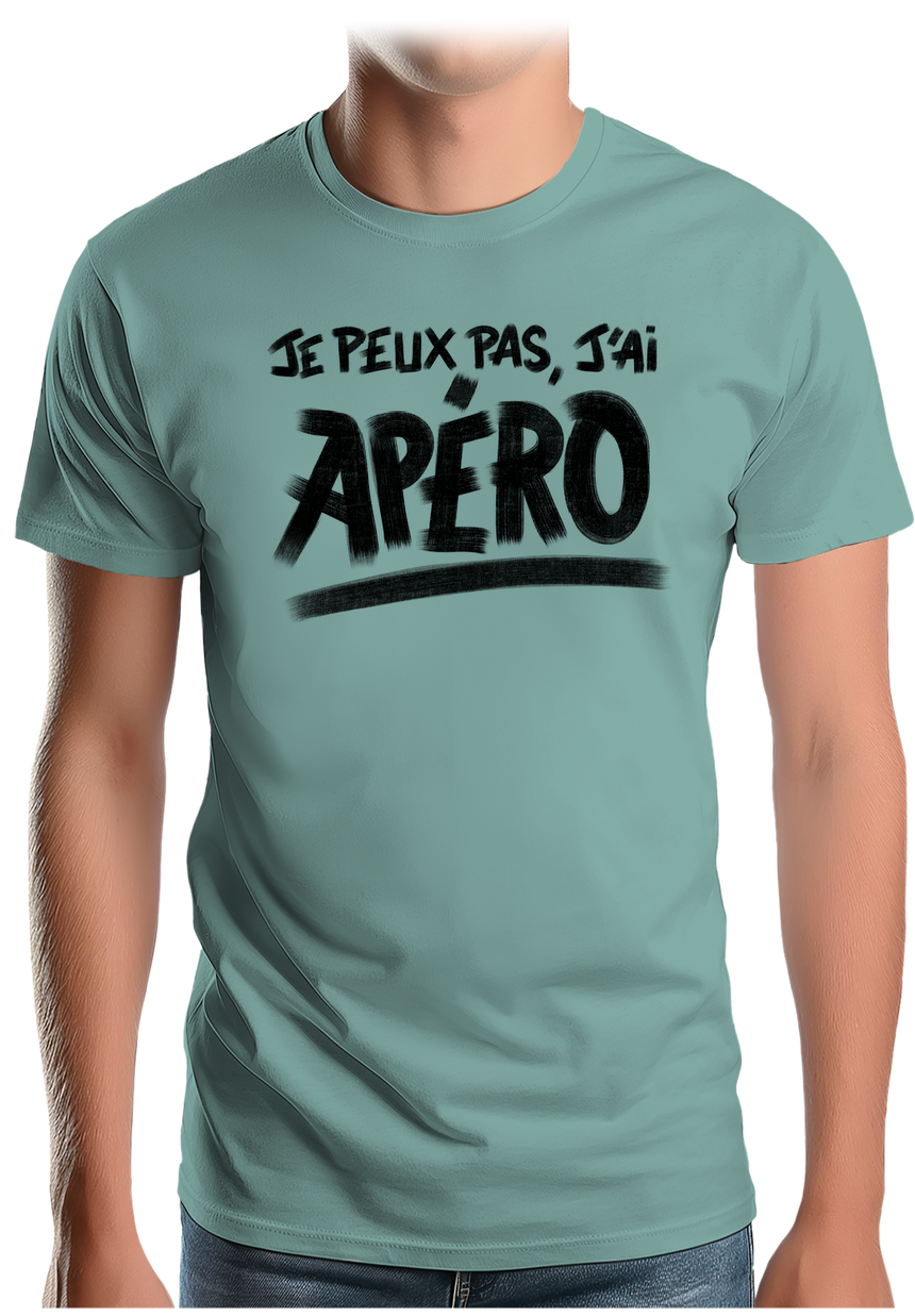 T-Shirt Homme Je peux pas, j'ai apéro