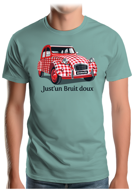 T-Shirt Homme Voiture 2CV Just'un Bruit doux