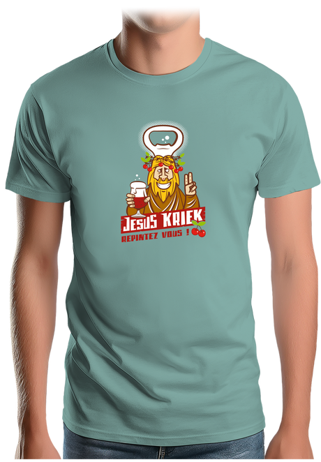 T-Shirt Homme La bière Jesus Kriek
