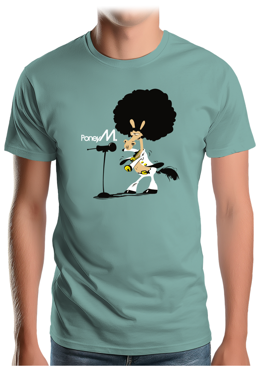 T-Shirt Homme Chanteur Poney M