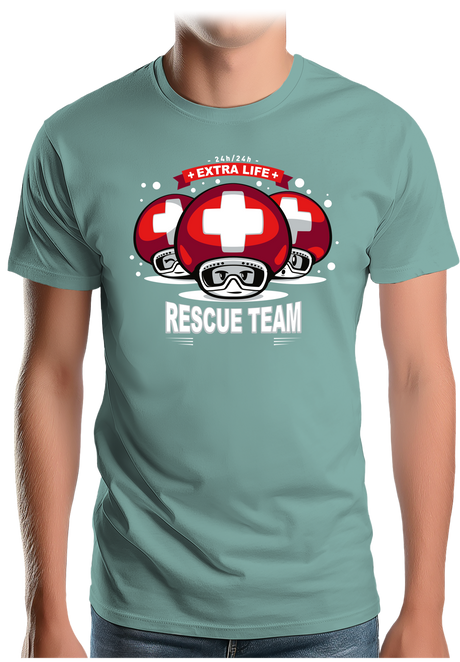 T-Shirt Homme Rescue Team jeux vidéo