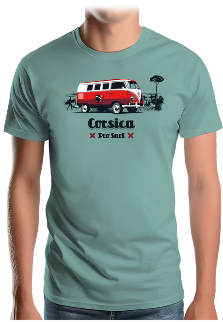 T-Shirt Homme Van plage combi Corse