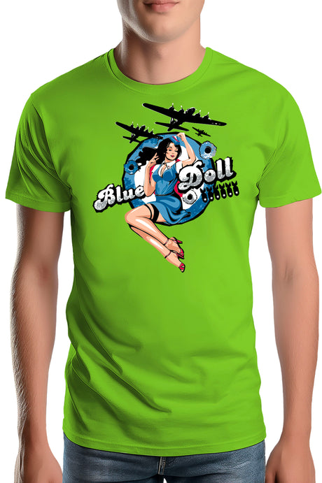 Tee-Shirt Homme Pin Up Avec Avion