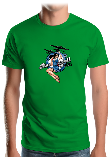 T-Shirt Homme Pin Up Avec Avion