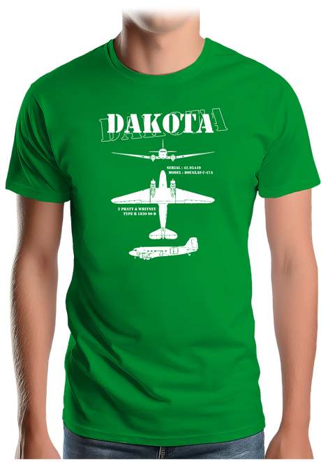 T-Shirt Homme Avion militaire modèle Dakota