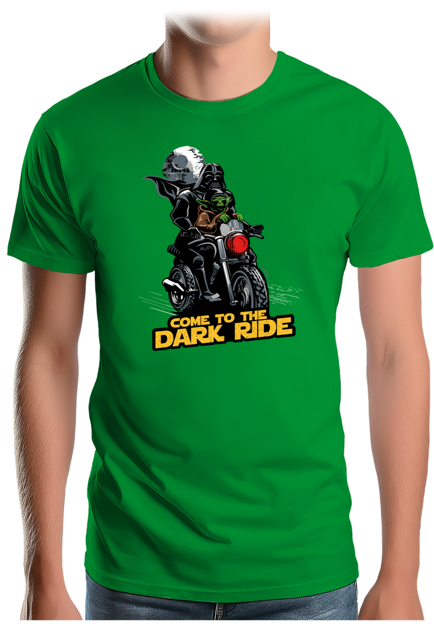 T-Shirt Homme Come to the dark ride en moto