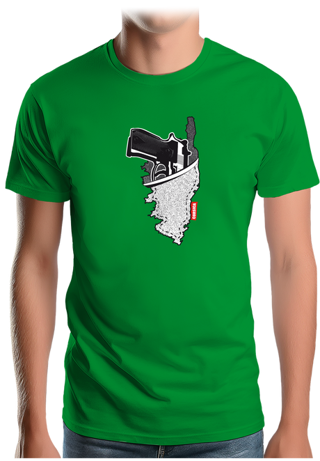 T-Shirt Homme Holster carte de la corse