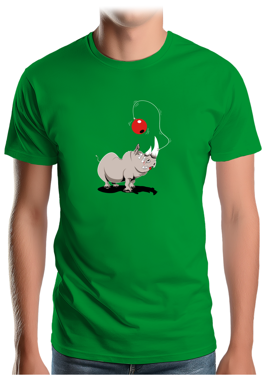 T-Shirt Homme Rhino bilboquet boule rouge