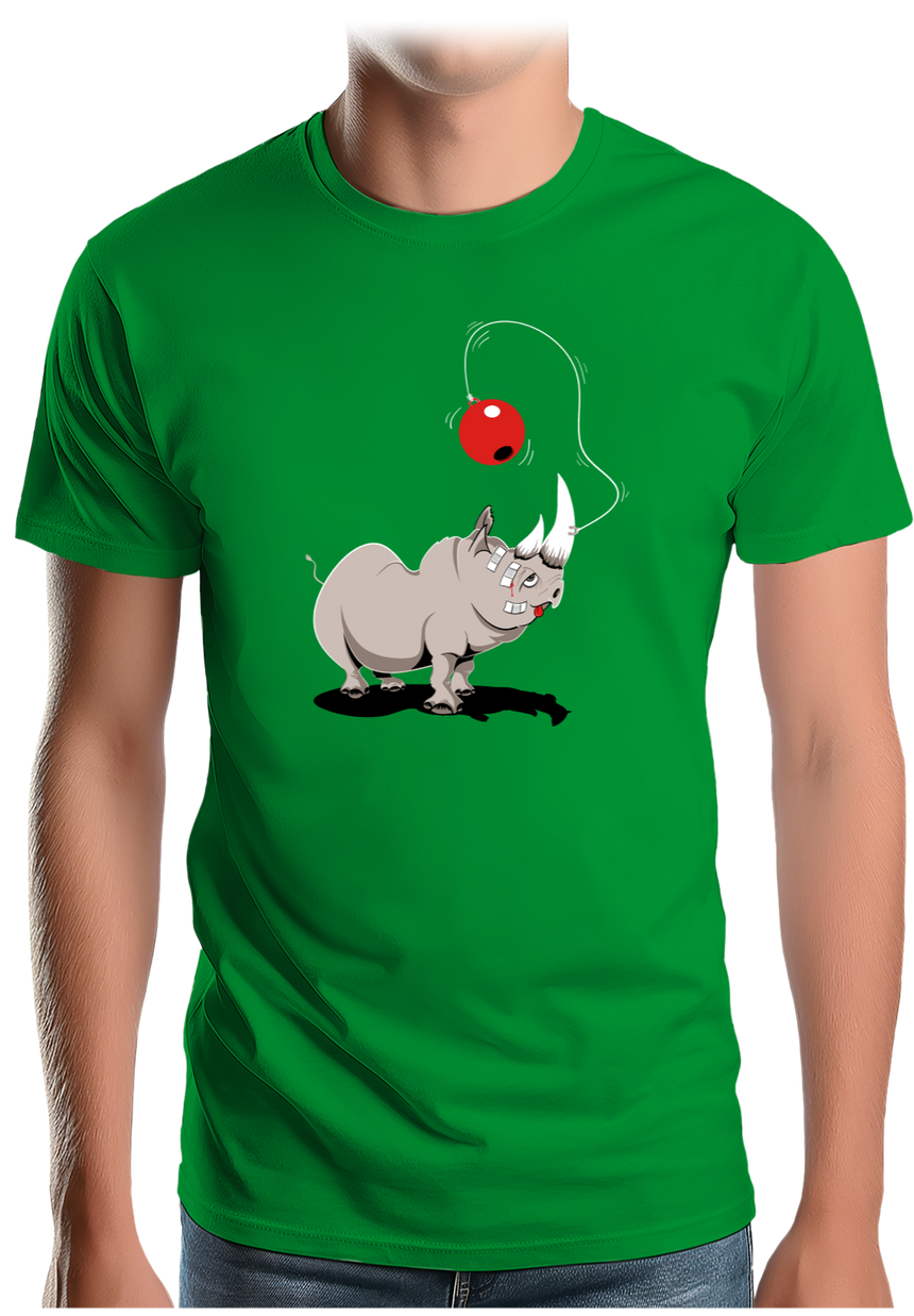 T-Shirt Homme Rhino bilboquet boule rouge