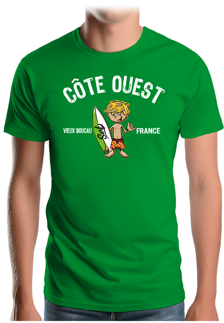 T-Shirt Homme Petit surfeur personnalisé